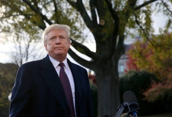 Presidente dos EUA, Donald Trump, fala com a imprensa na Casa Branca, em Washington