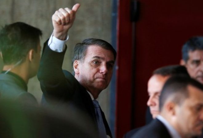 Presidente eleito Jair Bolsonaro em Brasília