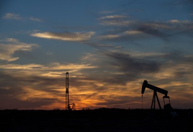 Sondas de petróleo perto de Sweetwater, no Texas