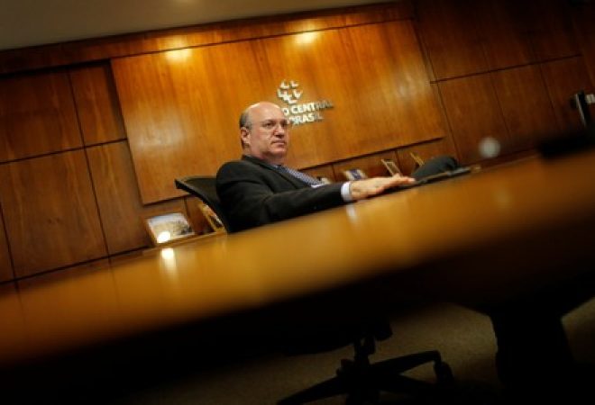 O presidente do Banco Central do Brasil, Ilan Goldfajn, durante entrevista à Reuters em Brasília