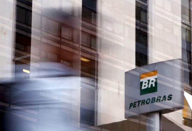 Logo da Petrobras em São Paulo, Brasil