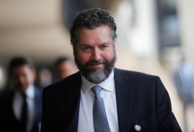 Futuro ministro das Relações Exteriores, Ernesto Araújo, em Brasília