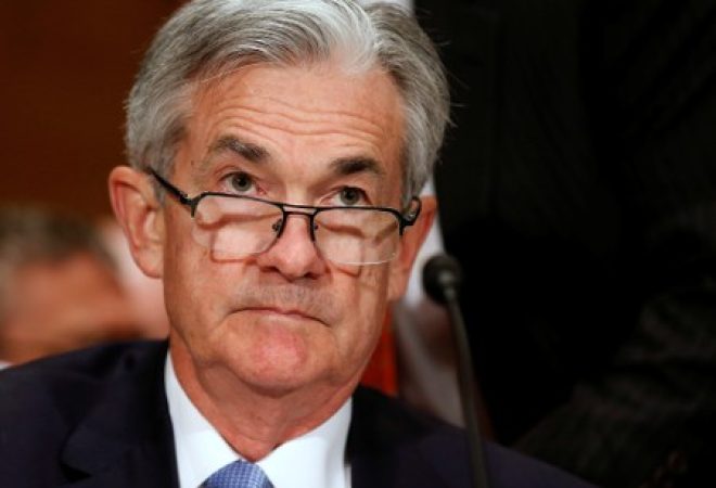 Jerome H. Powell, chairman do Fed, durante depoimento no Congresso dos EUA, em Washington