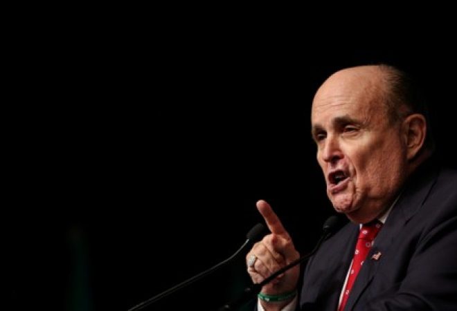 Rudolph Giuliani discursa em Nova York