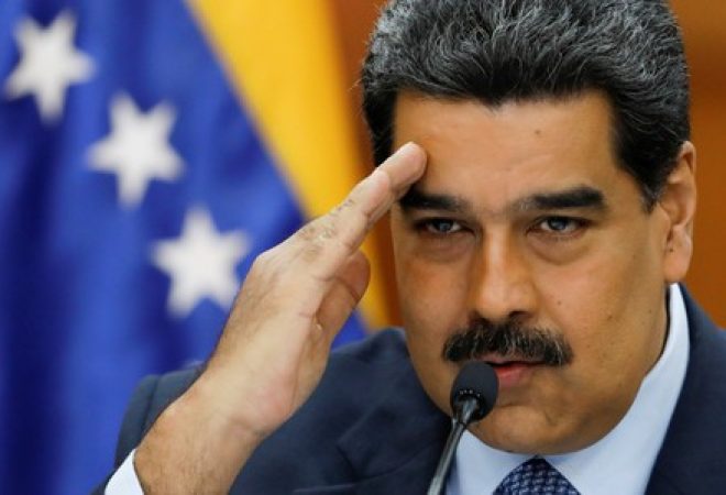 Presidente da Venezuela, Nicolas Maduro, no Palácio Miraflores