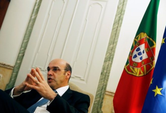 Ministro da Economia de Portugal, Pedro Siza Vieira, durante entrevista com a Reuters em Lisboa