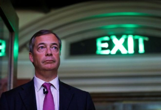 Político pró-Brexit Nigel Farage