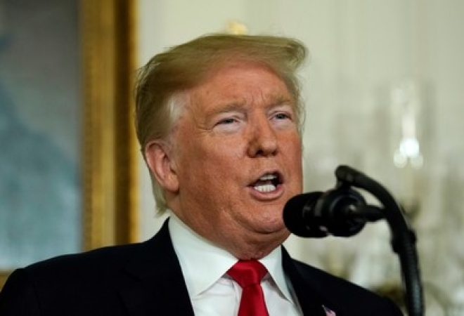 Presidente dos EUA, Donald Trump, em Washington