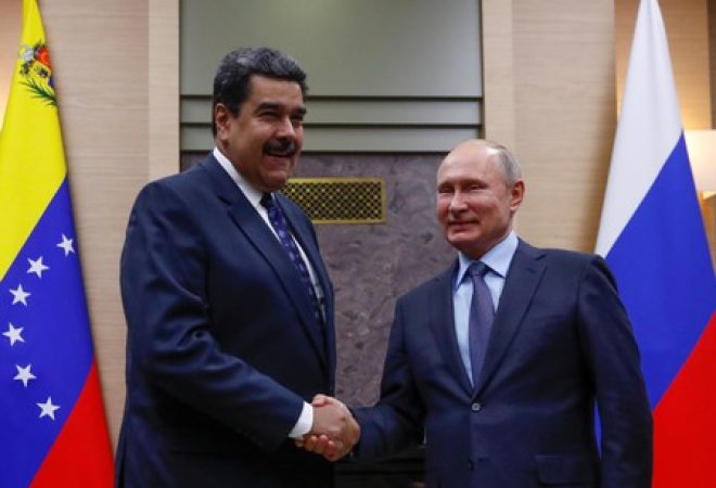 Presidente russo, Vladimir Putin, e presidente da Venezuela, Nicolás Maduro