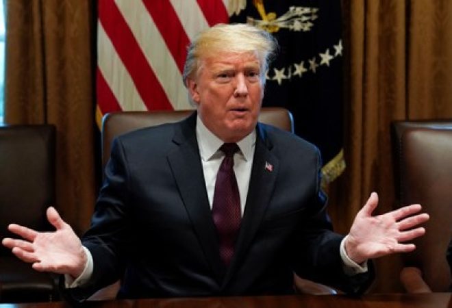 Presidente dos EUA, Donald Trump, na Casa Branca
