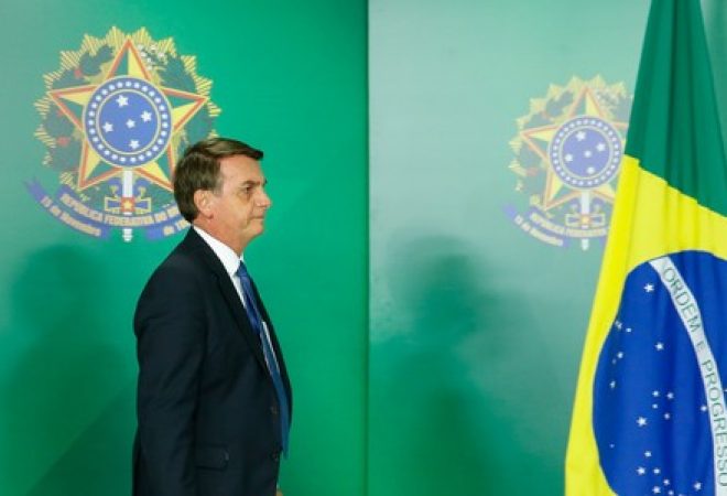 Presidente Jair Bolsonaro no Palácio do Planalto