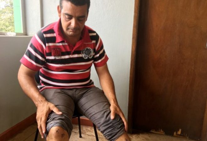 Marco Antonio Ribeiro da Silva durante entrevista à Reuters em Brumadinho