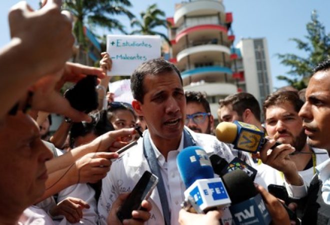Líder de oposição venezuelana Juan Guaidó