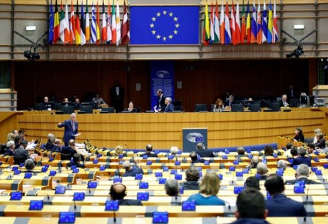 Sessão plenária do Parlamento Europeu, em Bruxelas