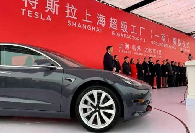 tesla xangai