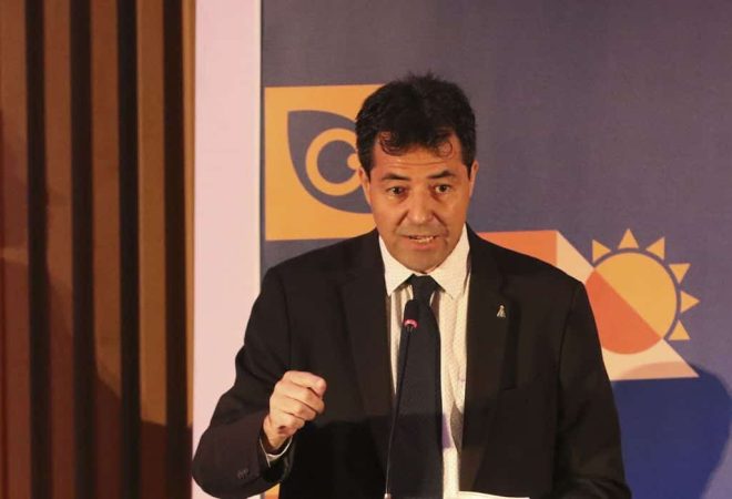 O ministro de Minas e Energia, Adolfo Sachsida, fala durante a cerimônia de abertura da Rio Oil & Gas 2022, no Auditório do Museu do Amanhã, na Praça Mauá, centro da cidade.