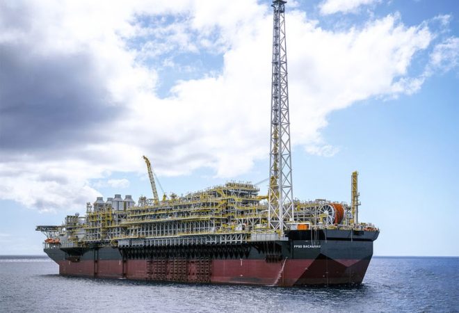 Photo of the Bacalhau FPSO in Brazil.