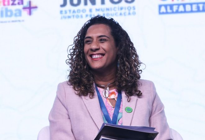 Brasília, (DF) – 19/09/2023 –  A ministra da Igualdade Racial, Anielle Franco, participa do evento sobre o Compromisso Nacional Criança Alfabetizada. Foto Valter Campanato/Agência Brasil.