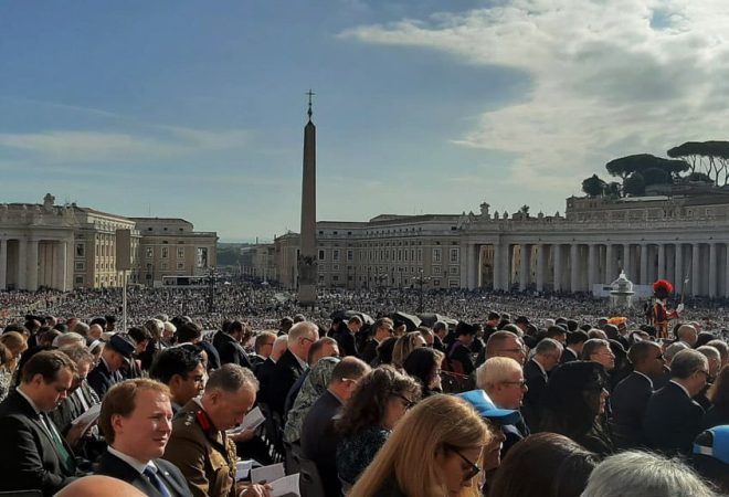 Roma 13 10 2019  Praça de São Pedro, no Vaticano, durante a missa de canonização outros Santos neste domingo (13) Governador Rui Costa participa da cerimônia de canonização de Irmã Dulce no Vaticano.Foto: Diego Mascarenhas/GOVBA